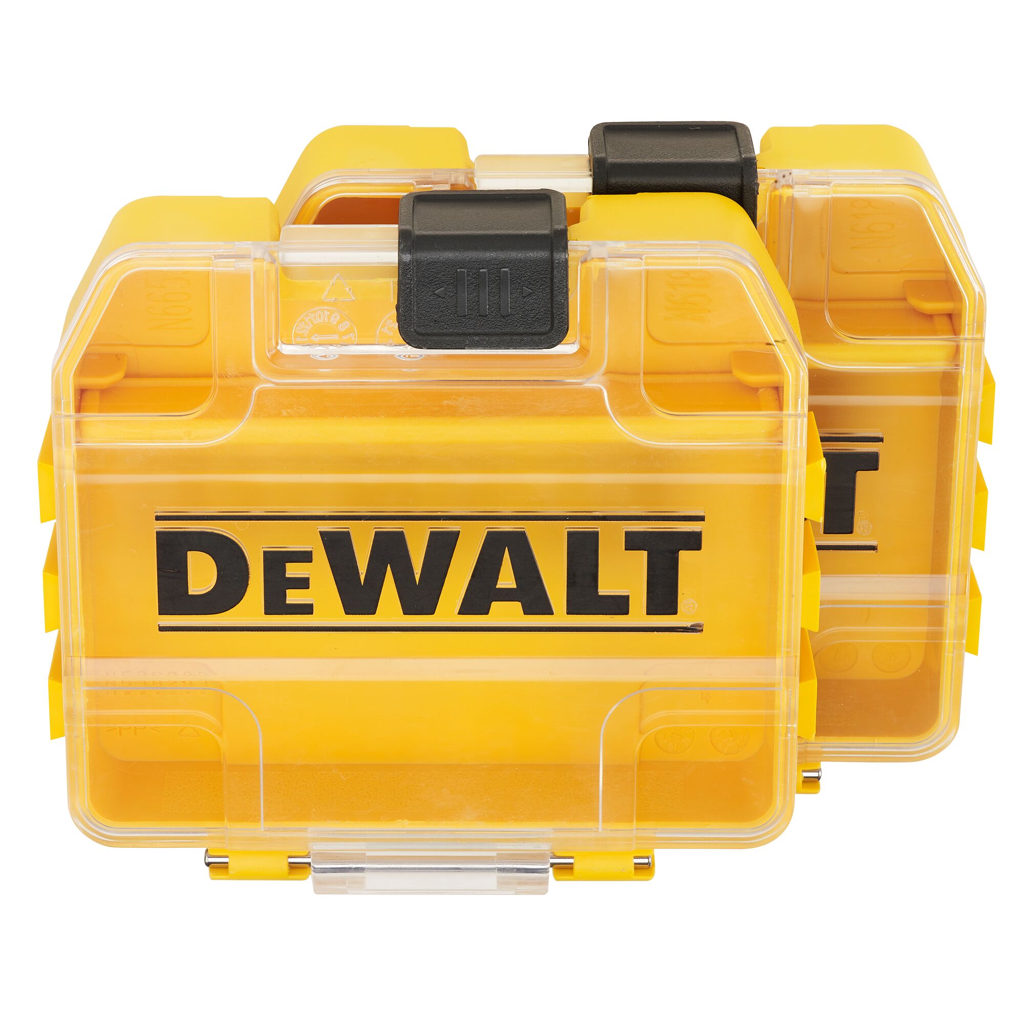 This is a DEWALT Small Bulk Storage Case (Empty) twin pack
