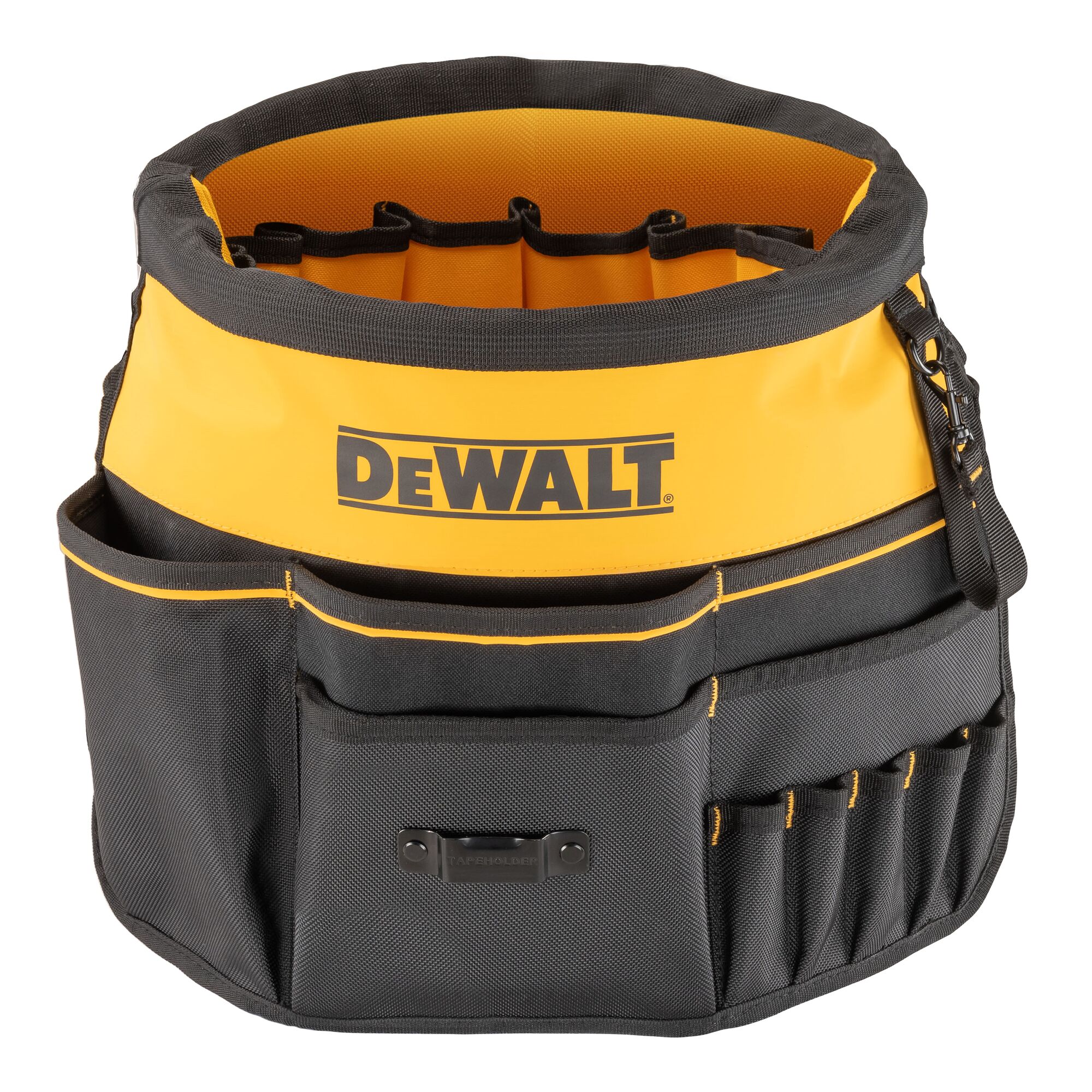 DEWALT® Bucket Tool Organizer Around White Bucket on White
