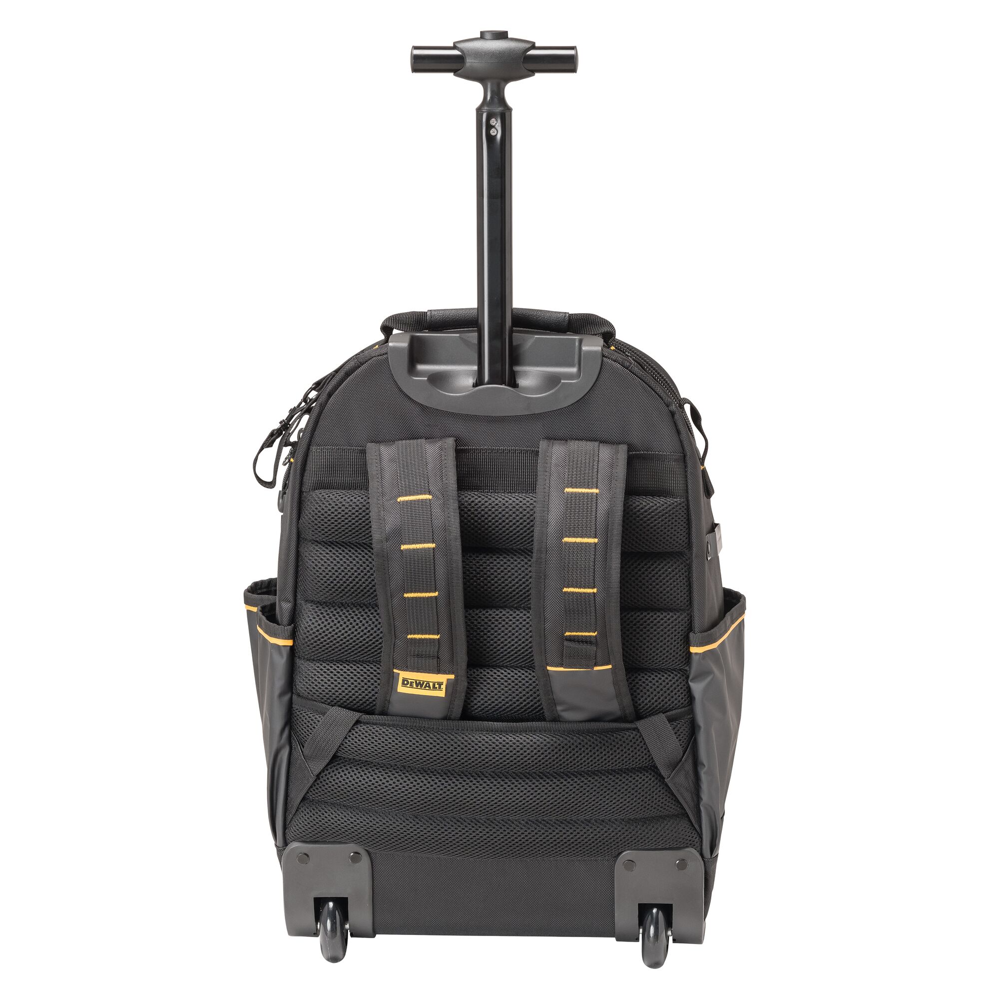 Back view of the Dewalt Pro Backpack on Wheels
