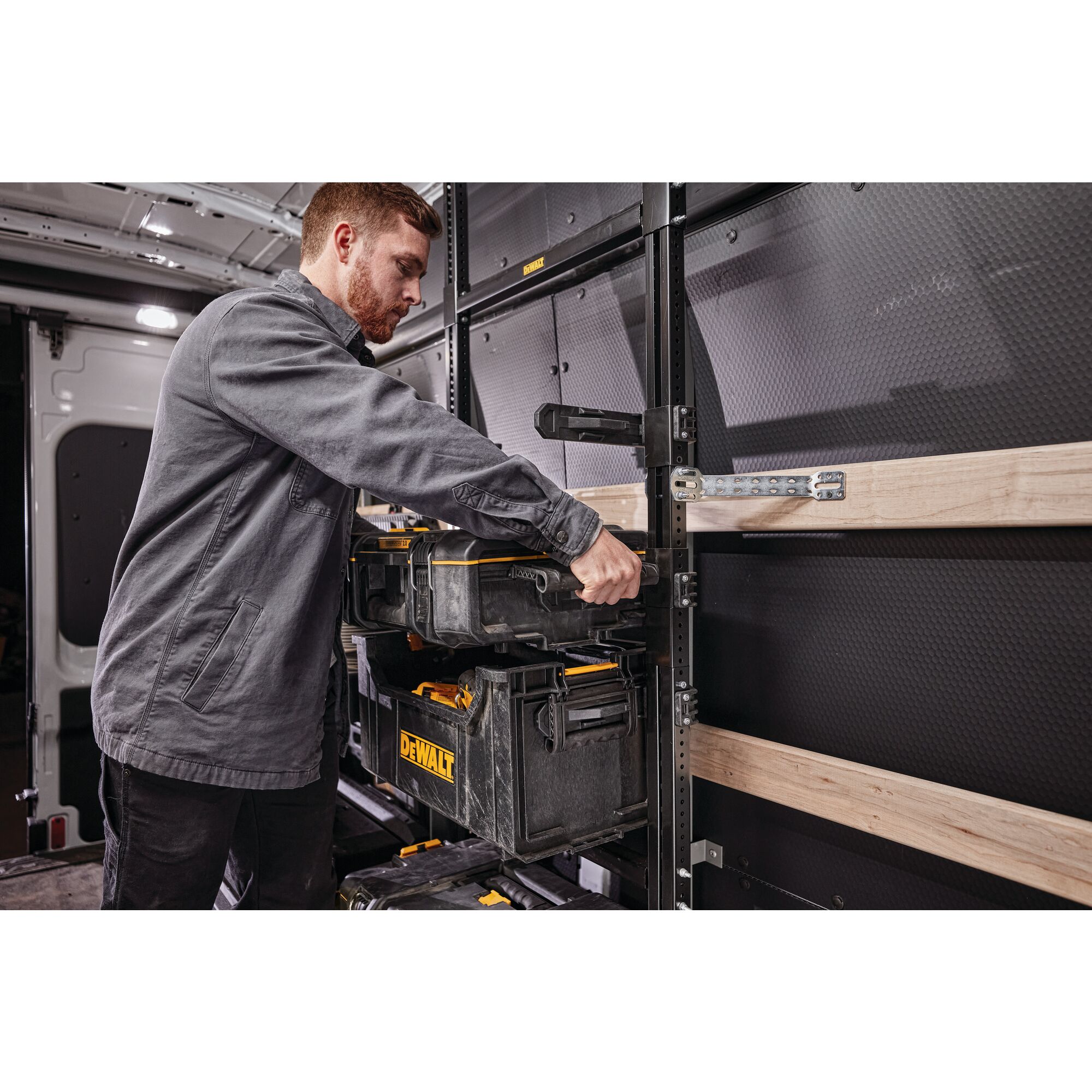 タフシステム2.0 システム収納BOX Sサイズ 工具箱 収納ケース ツールボックス DS166 積み重ね収納 DWST83293-1