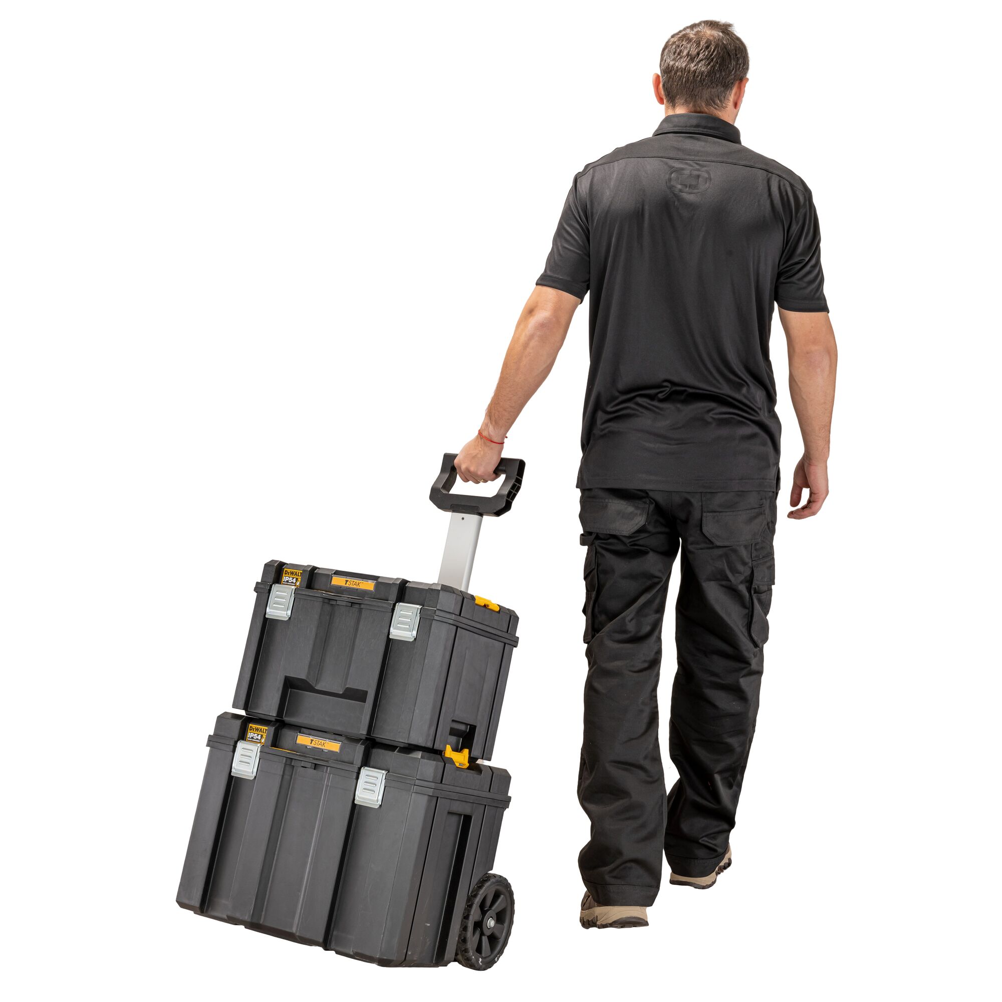 TSTAK モバイルツールボックス キャリータイヤ付き 工具箱 収納ケース ツールボックス 運びやすい 積み重ね収納 DWST83347-1